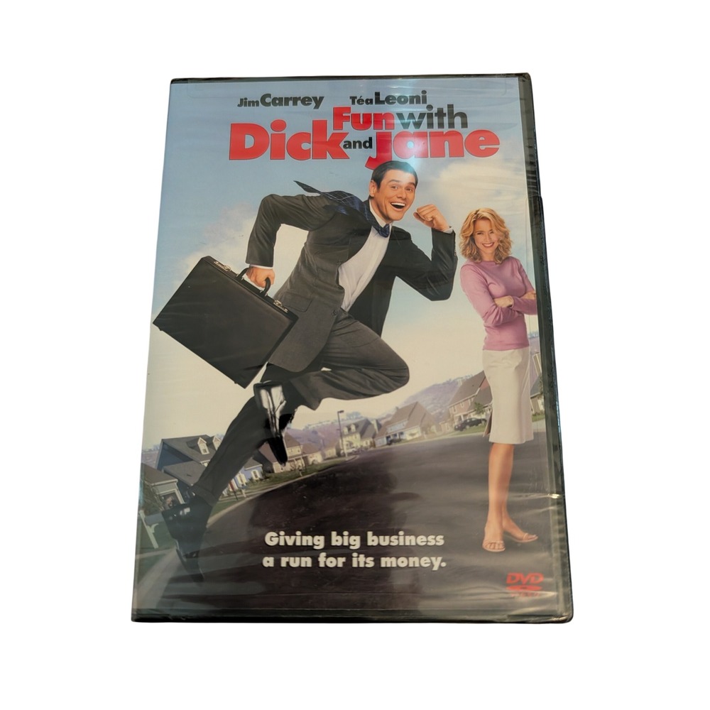 Fun with Dick and Jane DVD Jim Carrey Tea Leoni 2005 Widescreen Full Screen New